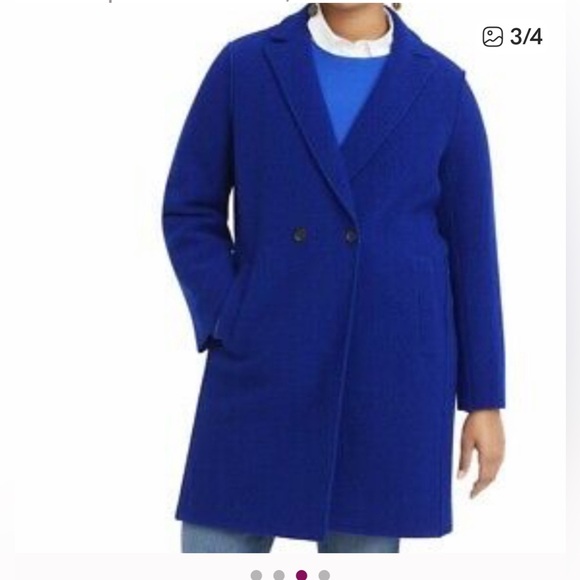 Petite Daphne topcoat in Italian boiled wool - Picture 2 of 5